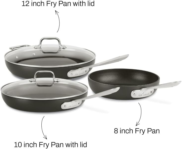 Ha1 Frying Pan 3 Piece Set: Sizzle & Shine in the Kitchen!