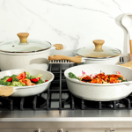 Sensarte Nonstick Ceramic Cookware Set 13-Piece: Sizzle in Style!