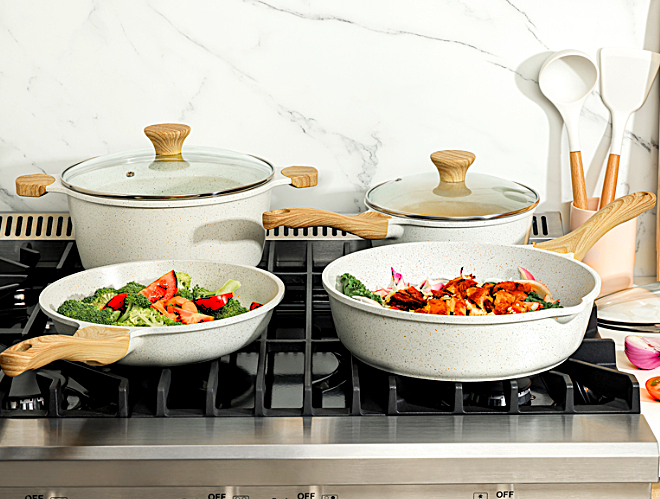 Sensarte Nonstick Ceramic Cookware Set 13-Piece: Sizzle in Style!