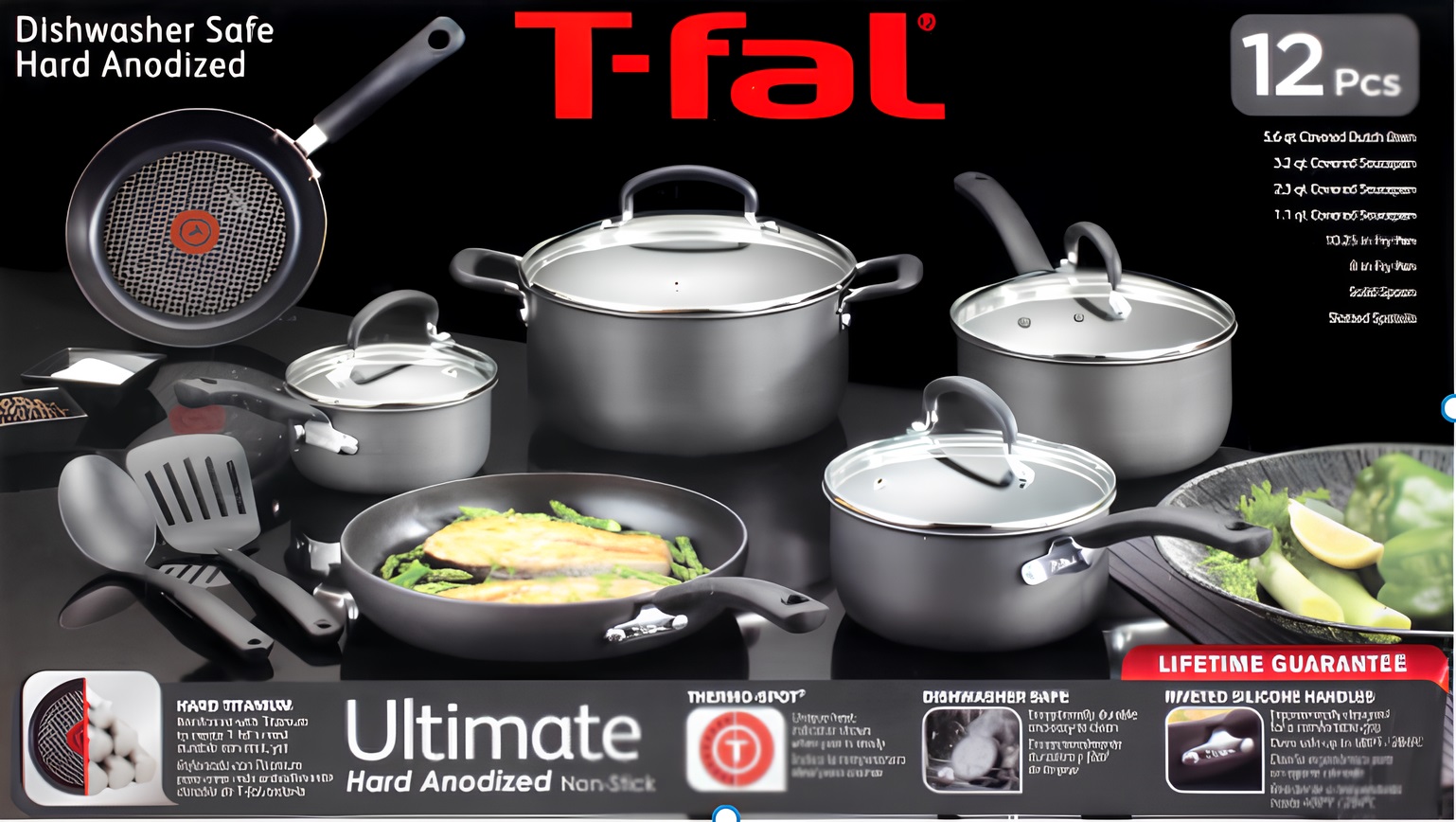 T-Fal Ultimate Hard Anodized Set: Sizzle & Shine!