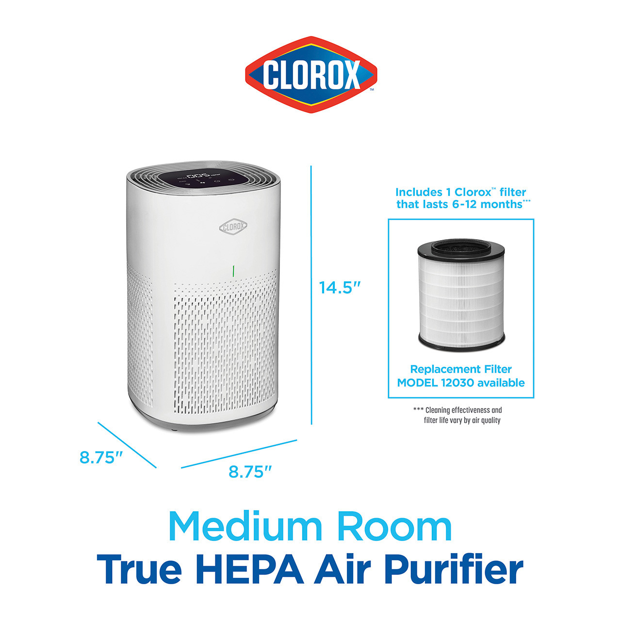 Clorox Medium Room Air Purifier: Breathe Easy!