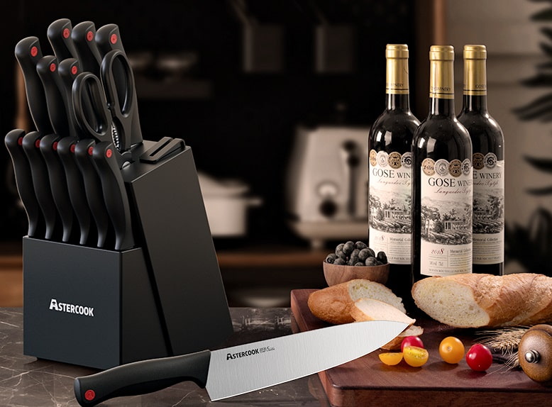 Astercook 15 piece knife set great value for money and quality Astercook 15 piece knife set great value for money and quality