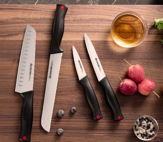 Astercook 15 piece knife set offers a variety of knives for every kitchen task Astercook 15 piece knife set offers a variety of knives for every kitchen task.