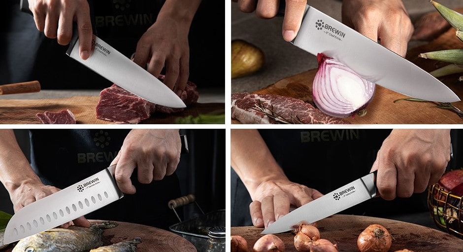 Brewin Professional Kitchen Knives cut anything foe cooking Brewin Professional Kitchen Knives cut anything foe cooking