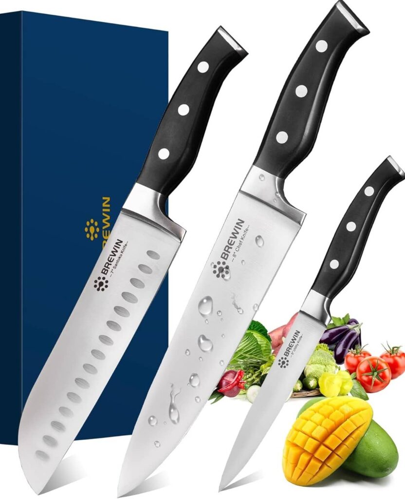 Brewin professional kitchen knives 3 piece set Brewin professional kitchen knives 3 piece set