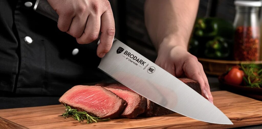 Brodark Kitchen Knife Set With Block great for chopping Brodark Kitchen Knife Set With Block great for chopping