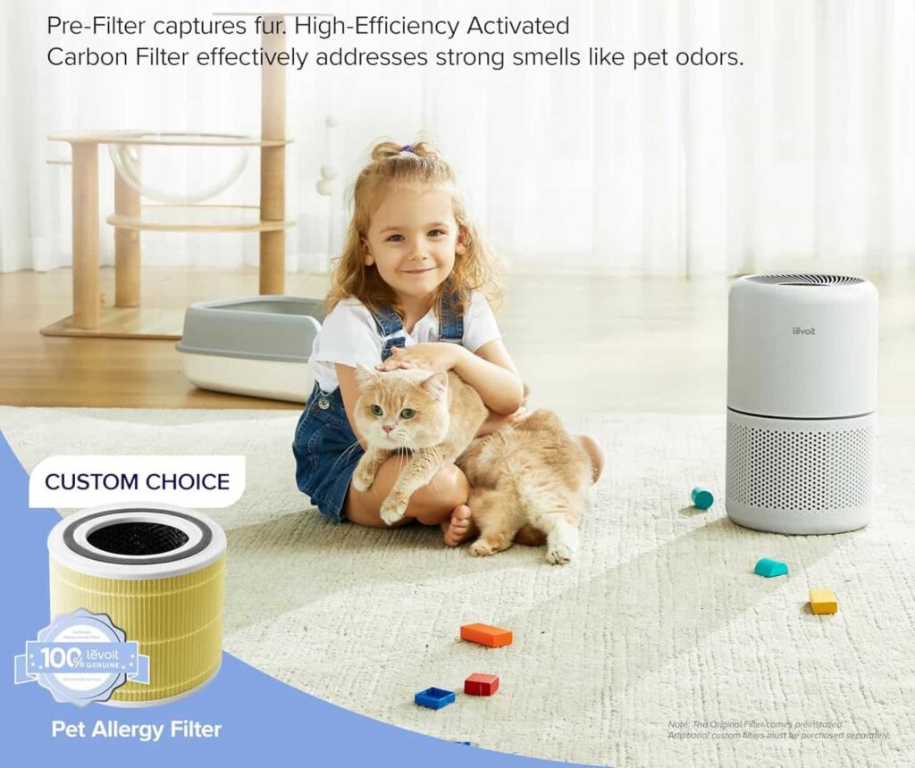 Levoit Core 300-P Air Purifier helps with pet problem Levoit Core 300-P Air Purifier helps with pet problem