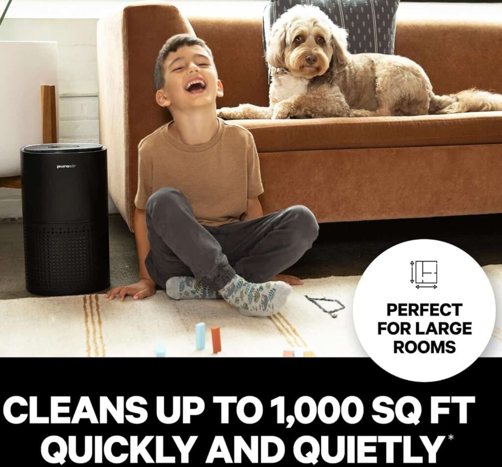 PuroAir 240 air purifier clean room quietly and quickly