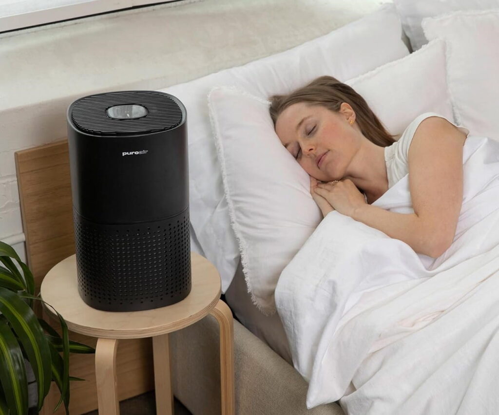 PuroAir 240 air purifier improves sleep quality and reduces allergy warnings PuroAir 240 air purifier improves sleep quality and reduces allergy warnings