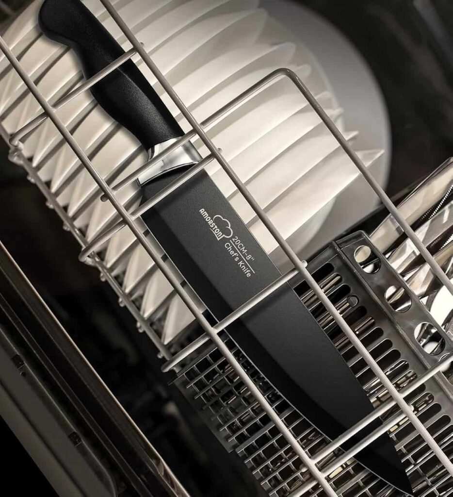 The Amorston knife set is dishwasher safe for easy cleaning and convenience The Amorston knife set is dishwasher safe for easy cleaning and convenience