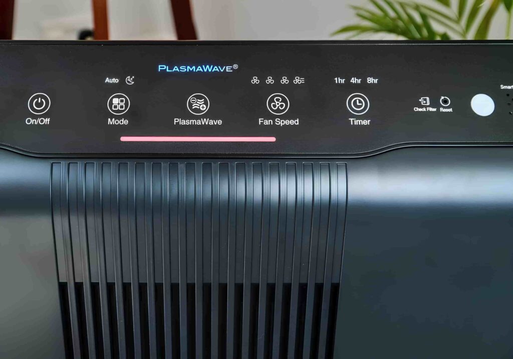 The Winix 5500-2 Air Purifier control options The Winix 5500-2 Air Purifier control options